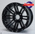 Lancer Black 14-inch Wheel and Tire Combo, providing improved performance and sleek style for golf carts