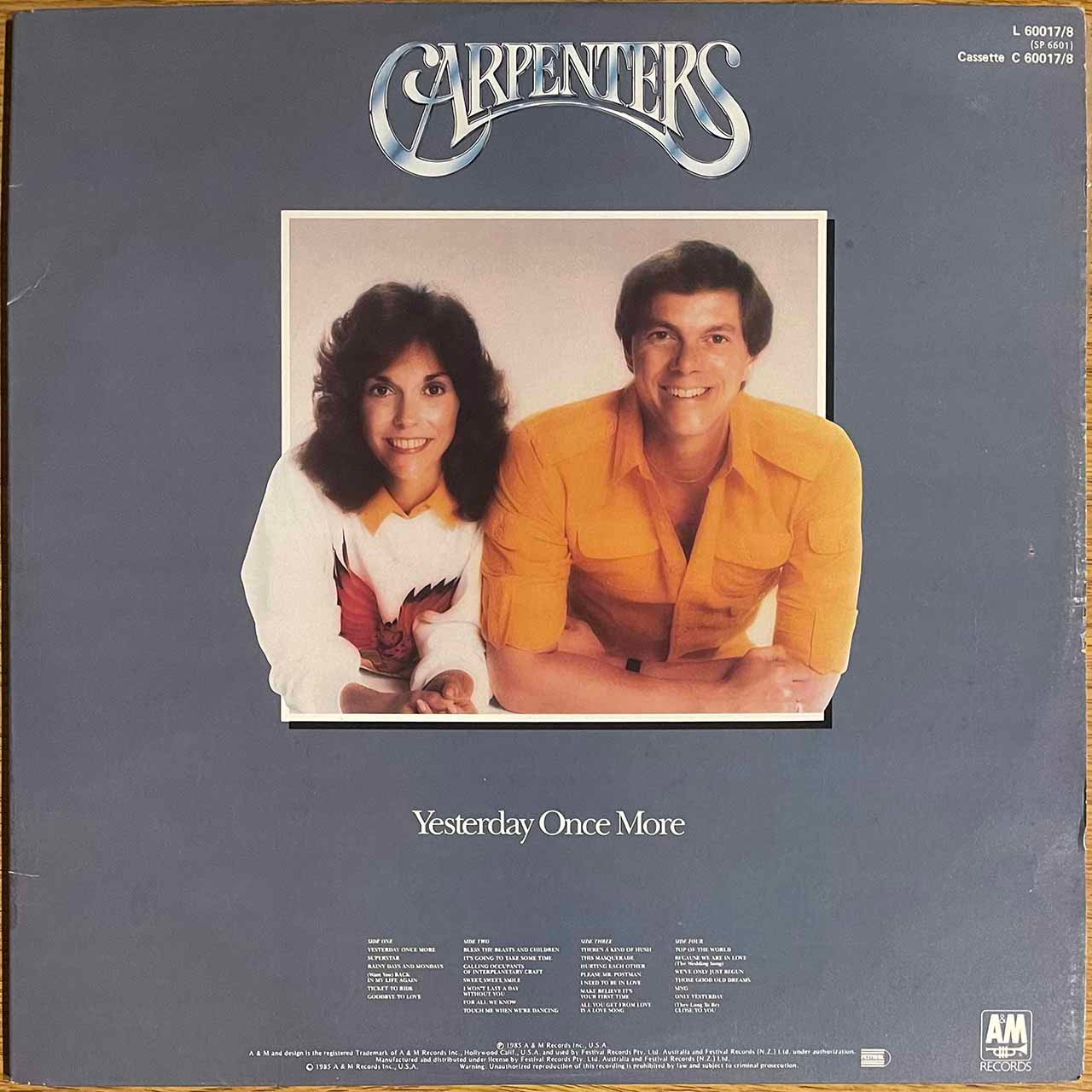 Carpenters - Yesterday Once More (LP) - Second Hand Vinyl Record