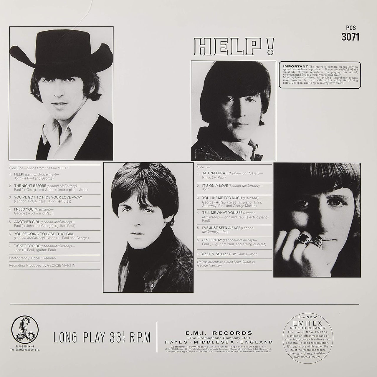 The Beatles - Help! (LP) Vinyl Record