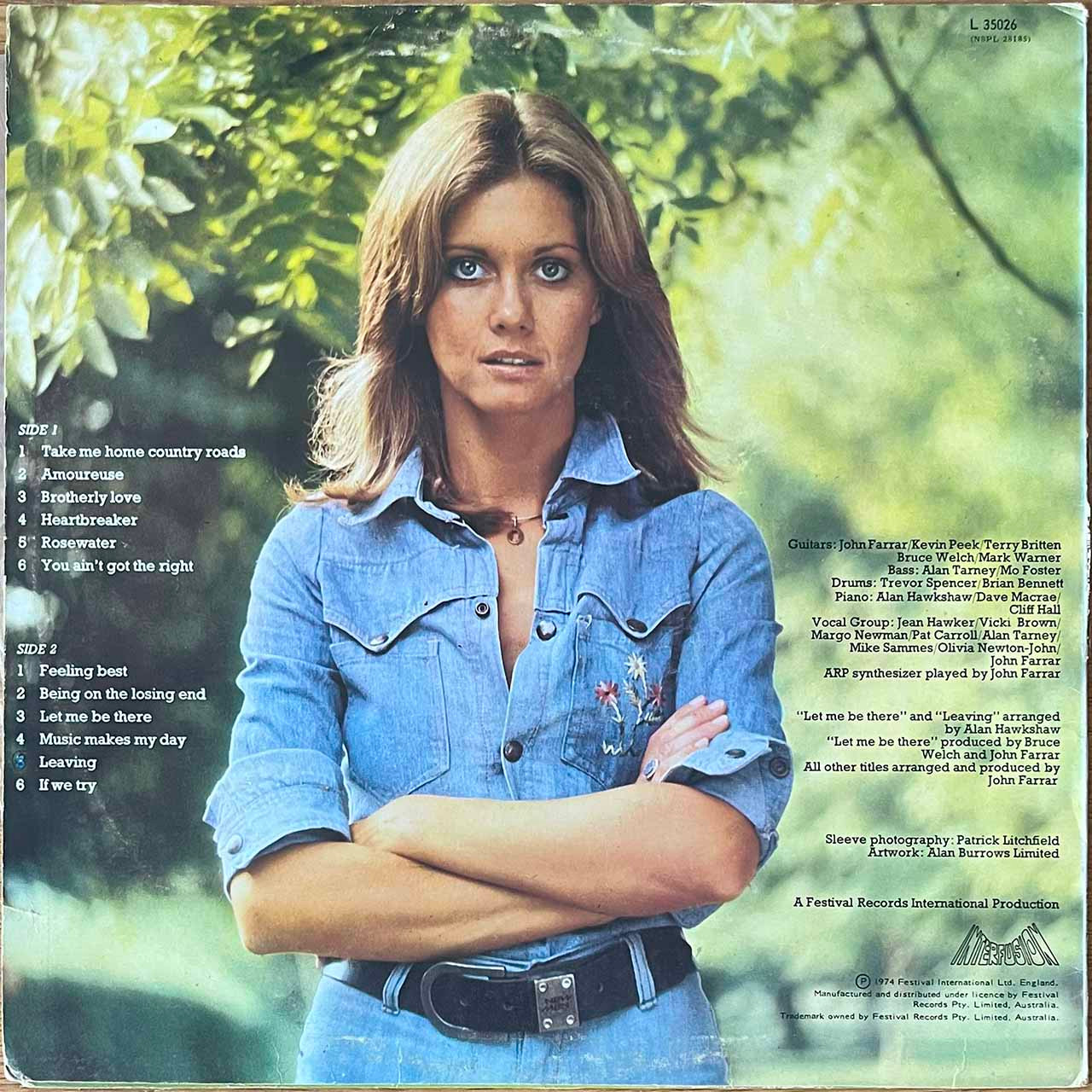 Olivia Newton-John Let Me Be There レコード Let Me Be There (album) - Wikipedia