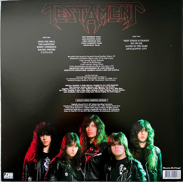 LP】TESTAMENT THE LEGACY 【公式通販】