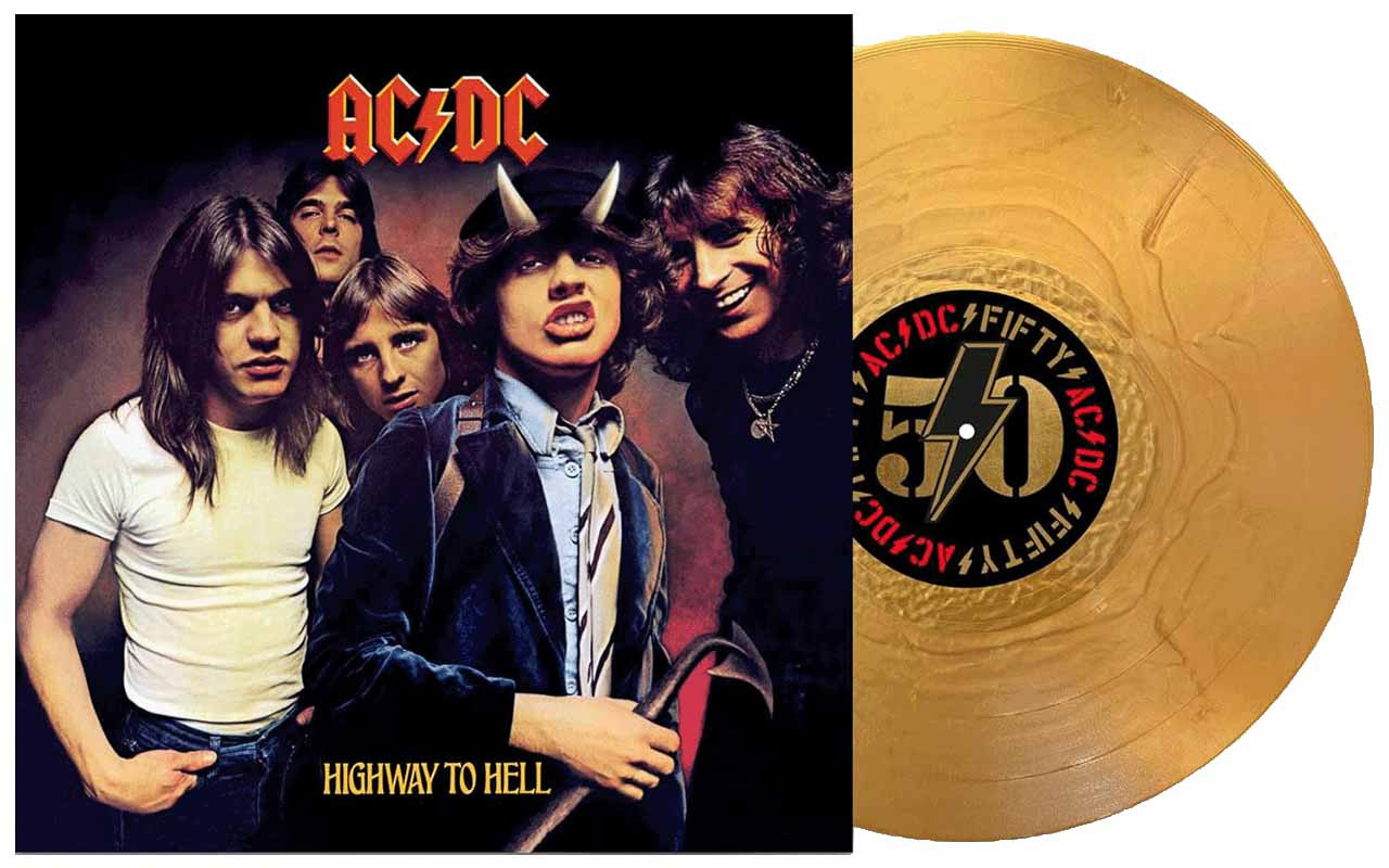 AC/DC - Highway To Hell (LP) - 50th Anniversary Gold Vinyl Record