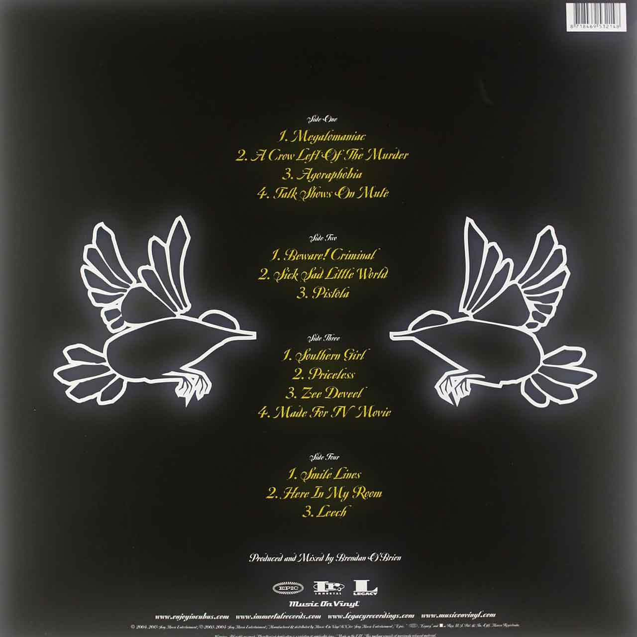 Incubus - A Crow Left Of The Murder (2LP) Vinyl Record