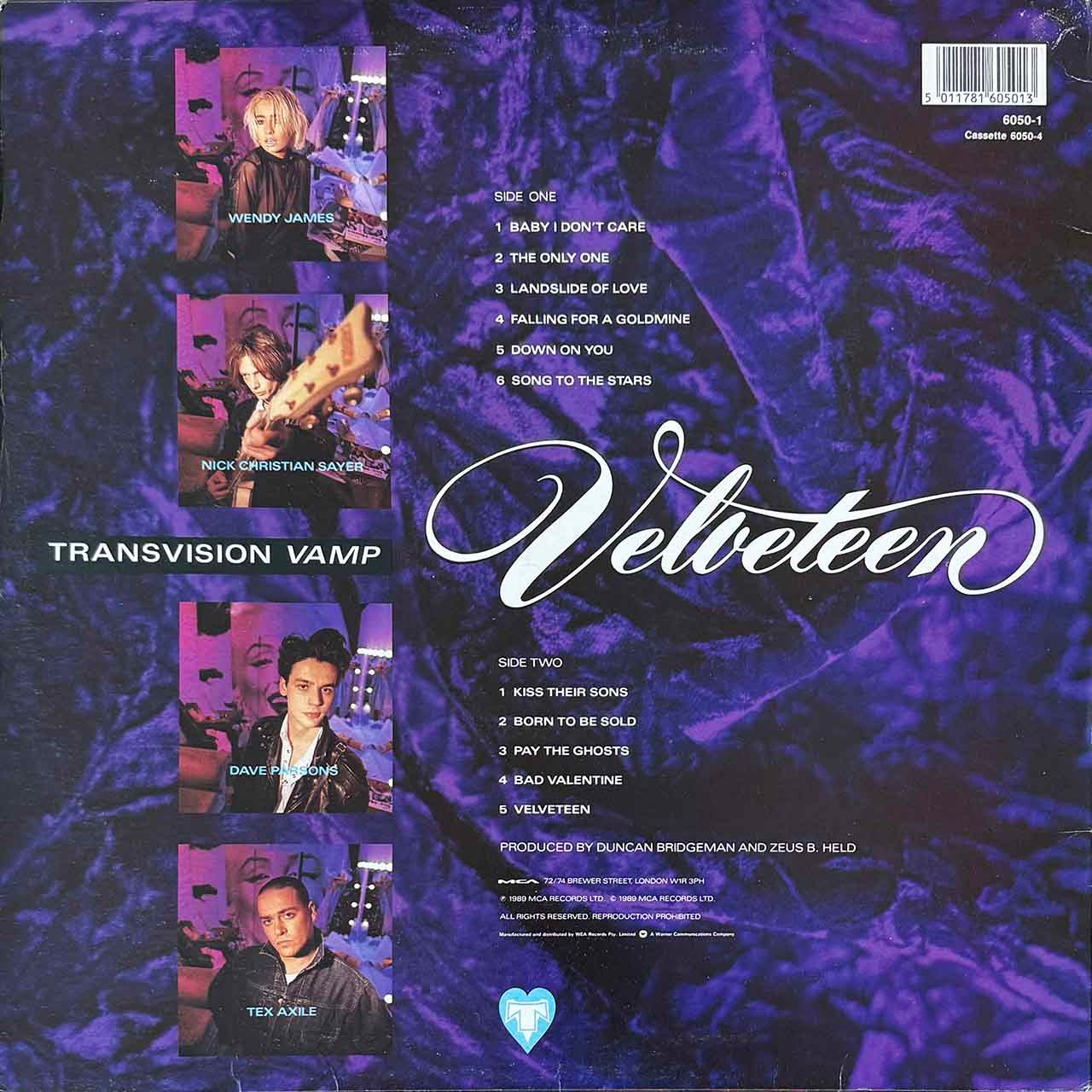 Transvision Vamp - Velveteen (LP) - Second Hand Vinyl Record