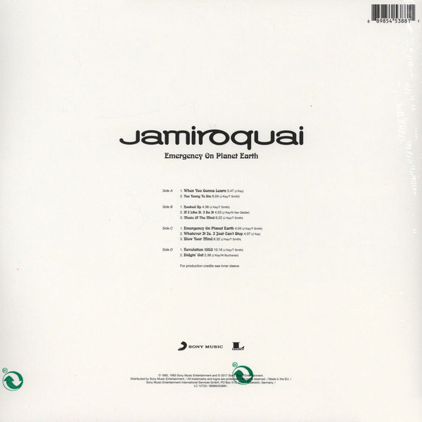 Jamiroquai - Emergency On Planet Earth (2LP) Vinyl Record