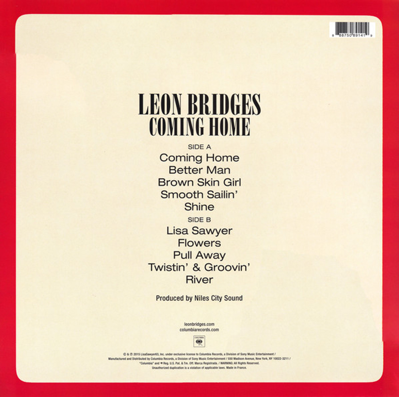 Leon Bridges - Coming Home (LP) Vinyl Record