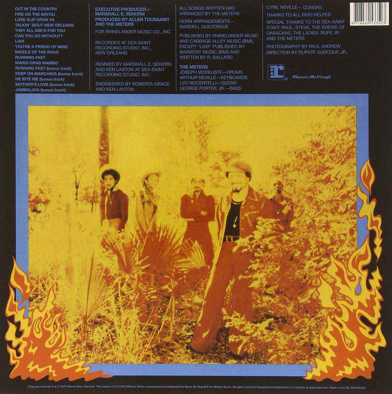 欧2LP The Meters Fire On The Bayou (Expanded Edition) MOVLP859 Music On Vinyl /00520 The Meters – Fire On The Bayou (Expanded Edition) – 2 x
