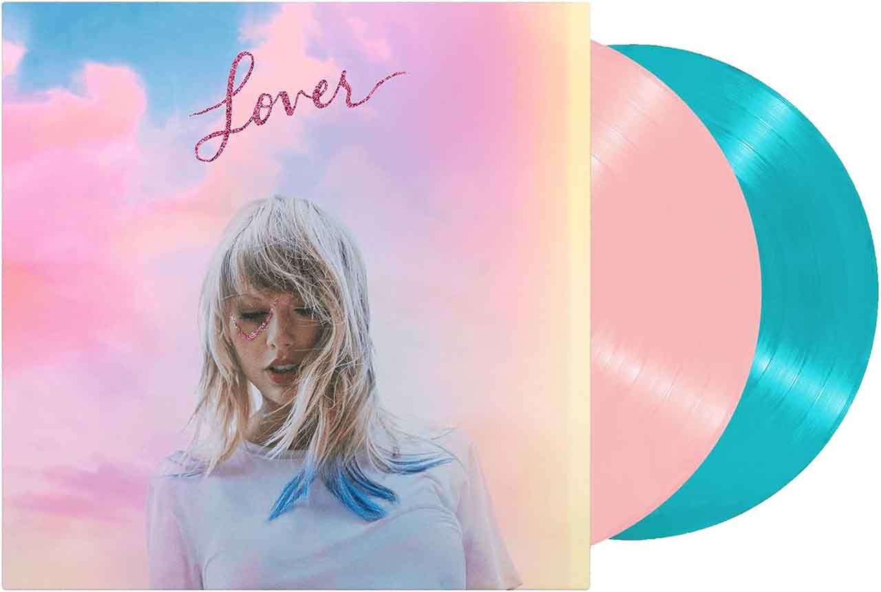 Taylor Swift - Lover (2LP) - Limited Edition Pink & Blue Vinyl Record