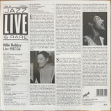 Billie Holiday - Live 1937/56 (LP) - 20 809 Album Back Cover