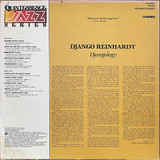 Django Reinhardt - Djangology (LP) - QJ 25221 Album Back Cover