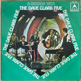 Actual image of the vinyl record album artwork of The Dave Clark Five's Session With The Dave Clark Five LP - taken in our Melbourne record store