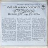 Actual image of the back cover of Igor Stravinsky Conducts Columbia Symphony Orchestra's The Fairy´s Kiss second hand vinyl record taken in our record shop
