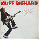 Actual image of the vinyl record album artwork of Cliff Richard's Rock 'N' Roll Juvenile LP - taken in our record store