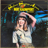 Actual image of the vinyl record album artwork of Bert Kaempfert & His Orchestra's Safari Swings Again LP - taken in our record store