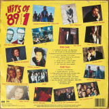 The back cover of Various's Hits Of '89 Volume 1 second hand vinyl record