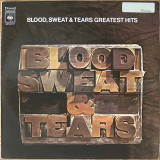 Actual image of the vinyl record album artwork of Blood, Sweat & Tears's Blood, Sweat & Tears Greatest Hits LP - taken in our record store