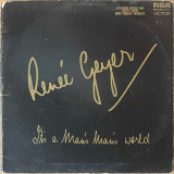 Actual image of the vinyl record album artwork of Renée Geyer's It's A Man's Man's World LP - taken in our record store