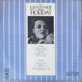 Actual image of the back cover of Billie Holiday's The Legendary Billie Holiday second hand vinyl record taken in our record shop