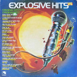 Actual image of the vinyl record album artwork of Various's Explosive Hits '77 LP - taken in our Melbourne record store