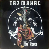 Actual image of the vinyl record album artwork of Taj Mahal's Mo' Roots LP - taken in our record store