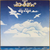 Actual image of the vinyl record album artwork of British Jigsaw's Sky High LP - taken in our record store
