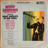 Actual image of the vinyl record album artwork of Benny Goodman And His Orchestra's Featuring Great Vocalists Of Our Times LP taken in our Melbourne record store