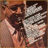 Actual image of the vinyl record album artwork of Benny Goodman And His Orchestra's Swing With Benny Goodman And His Orchestra LP - taken in our Melbourne record store