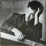 Actual image of the vinyl record album artwork of Billy Joel's Greatest Hits Volume I & Volume II LP - taken in our Melbourne record store