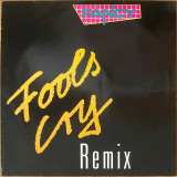 Actual image of the vinyl record album artwork of Fancy's Fools Cry (Remix) LP - taken in our Melbourne record store