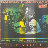 Actual image of the vinyl record album artwork of Jose Greco's Danzas Flamencas Vol. 2 LP - taken in our Melbourne record store