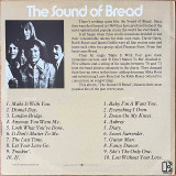 Actual image of the back cover of Bread's The Sound Of Bread - Their 20 Finest Songs second hand vinyl record taken in our Melbourne record shop