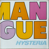 Actual image of the vinyl record album artwork of The Human League's Hysteria LP - taken in our Melbourne record store