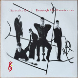 Actual image of the vinyl record album artwork of Spandau Ballet's Through The Barricades LP - taken in our Melbourne record store