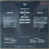 Actual image of the back cover of Brian May  & The A.B.C. Melbourne Show Band's Hits Of The '70's second hand vinyl record taken in our Melbourne record shop