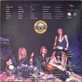 Actual image of the back cover of Guns N' Roses's Appetite For Destruction second hand vinyl record taken in our Melbourne record shop