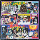 Actual image of the vinyl record album artwork of Kiss's Unmasked LP - taken in our Melbourne record store