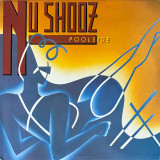 Actual image of the vinyl record album artwork of Nu Shooz's Poolside LP - taken in our Melbourne record store