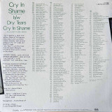 Actual image of the back cover of Johnny Diesel & The Injectors's Cry In Shame second hand vinyl record taken in our Melbourne record shop