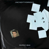 Actual image of the vinyl record album artwork of Murray Head's One Night In Bangkok LP - taken in our Melbourne record store