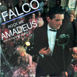 Actual image of the vinyl record album artwork of Falco's Rock Me Amadeus (Special Salieri Club Mix) LP - taken in our Melbourne record store