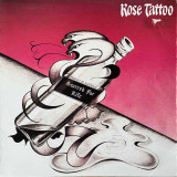Actual image of the vinyl record album artwork of Rose Tattoo's Scarred For Life LP - taken in our Melbourne record store