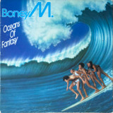 Actual image of the vinyl record album artwork of Boney M.'s Oceans Of Fantasy LP - taken in our Melbourne record store