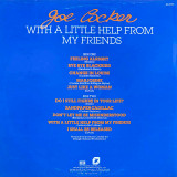 Actual image of the back cover of Joe Cocker's With A Little Help From My Friends second hand vinyl record taken in our Melbourne record shop