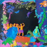 Actual image of the back cover of Santana's Amigos second hand vinyl record taken in our Melbourne record shop
