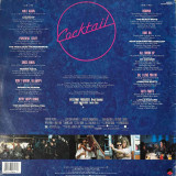 Actual image of the back cover of Various's Cocktail (Original Motion Picture Soundtrack) second hand vinyl record taken in our Melbourne record shop