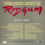 Actual image of the back cover of Redgum's The Very Best Of second hand vinyl record taken in our Melbourne record shop