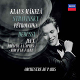 Klaus Makela, Stravinsky, Debussy - Pétrouchka / Jeux / Prélude A L'Après-Midi D'Un Faune Vinyl Record Album Art
