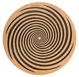 Record Player Slipmat - Spiral Cork - 3mm