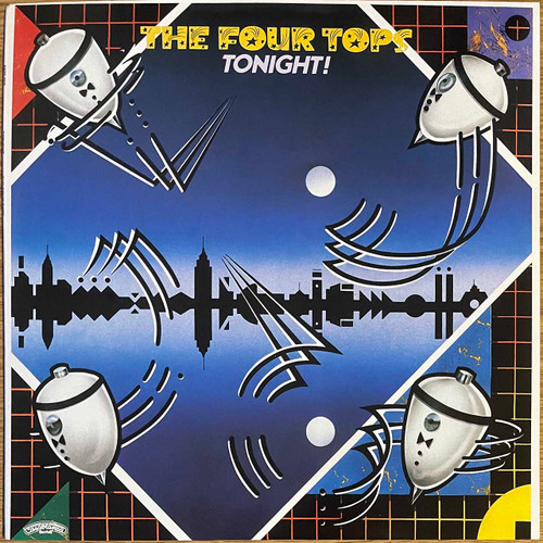 Actual image of the vinyl record album artwork of The Four Tops's Tonight! LP - taken in our record store