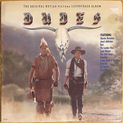 Actual image of the vinyl record album artwork of Various's Dudes (The Original Motion Picture Soundtrack Album) LP taken in our Melbourne record store